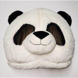 Panda Dan Dee Halloween Head Mascot Plush Big Greeter Costume Cosplay Furry Mask